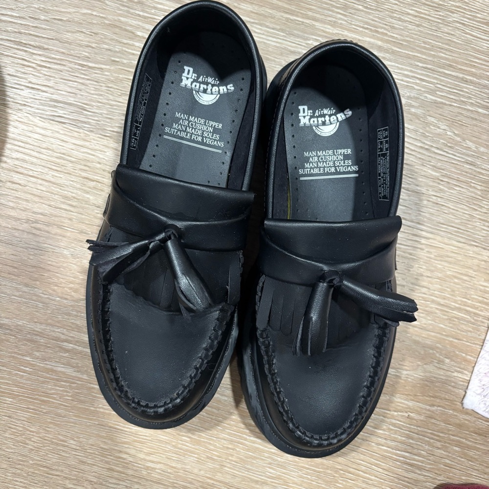 Dr. Martens Black VEGAN Tassel Loafers